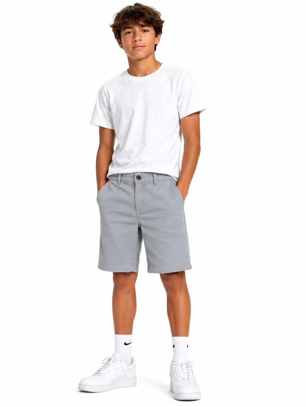 The Children’s Place Boy’s Cotton Gray Shorts Size 14